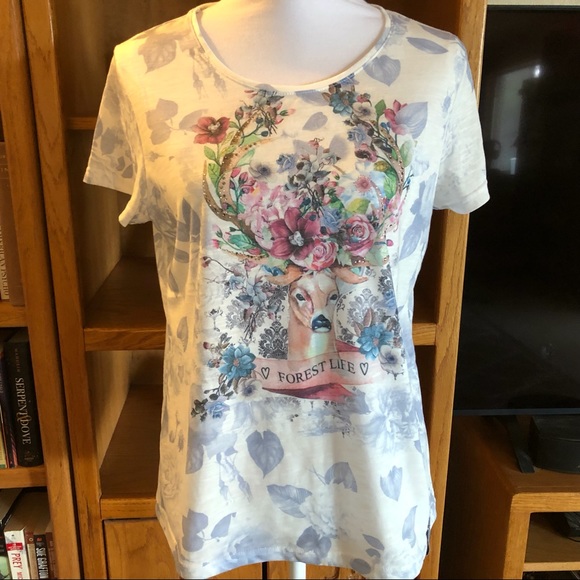 EUC Brandl Tracht floral/gem shirt - Picture 1 of 4